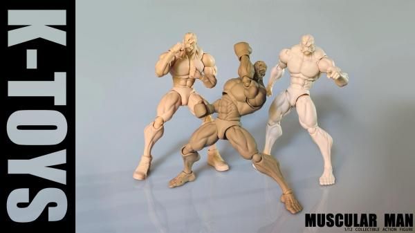 予約 送料無料 1/12 K-Toys KT01 強い筋肉 欧米男性素体ボディ - 1/6