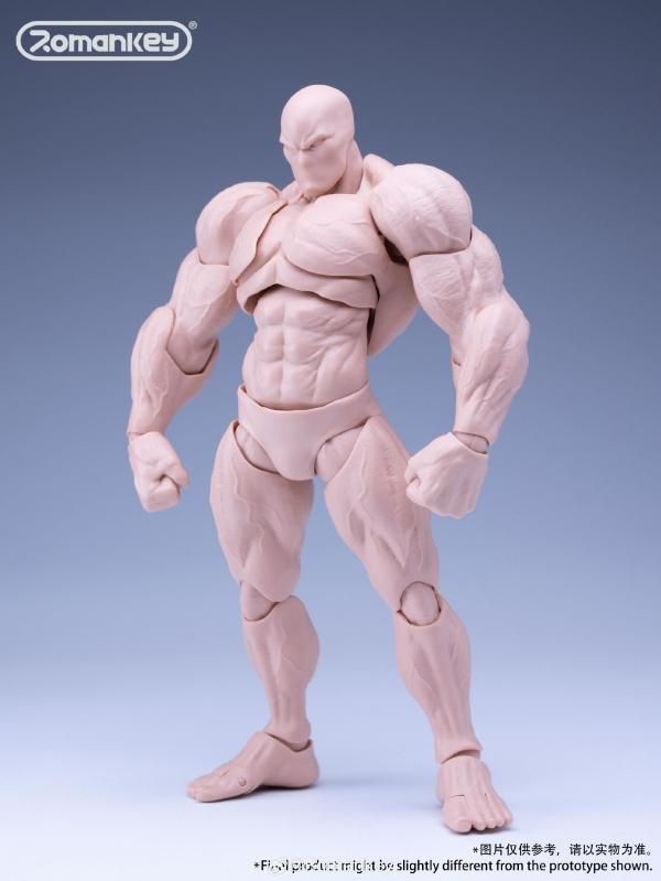 送料無料 1/12 Romankey X COWL UMS003 ヘッド付 筋肉版 男性素