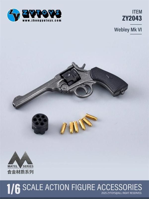 1/1スケール　手作　ウェブリーMK6模型　新品 GUN HEAVEN ウェブリー Webley MK VI 6インチ 中折れ式 CO2ガス