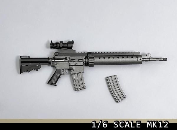 送料無料 1/6 DIY Model ブラックライフルガン MK12 自動小銃