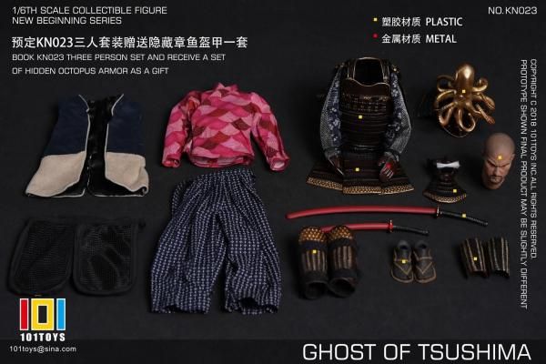予約 送料無料 1/6 101TOYS KN023 GHOST OF TSUSHIMA サムライ