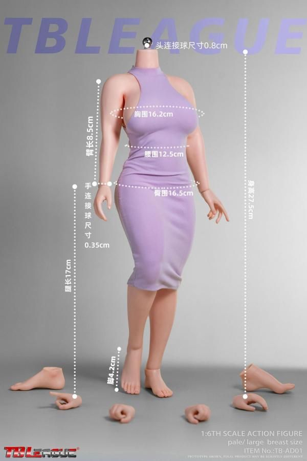 【豊満姉さん】1/6　シームレス素体 　白肌 アジア人女性ヘッド付き 豊満姉さん】1/6 シームレス素体 白肌 アジア人女性ヘッド付き