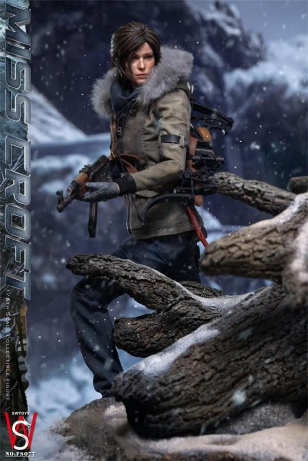 予約 送料無料 1/6 SWTOYS FS077 MISS CROFT 戦闘ダメッジ版