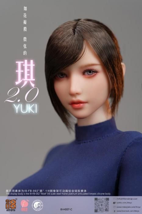 予約 送料無料 1/6 i8TOYS I8-H007C YUKI シャオチー2.0 ショットヘア
