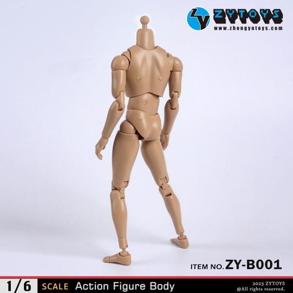 送料無料 1/6 ZYTOYS ZY-B001 最新アクション 男性ボディ 素体 - 1/6