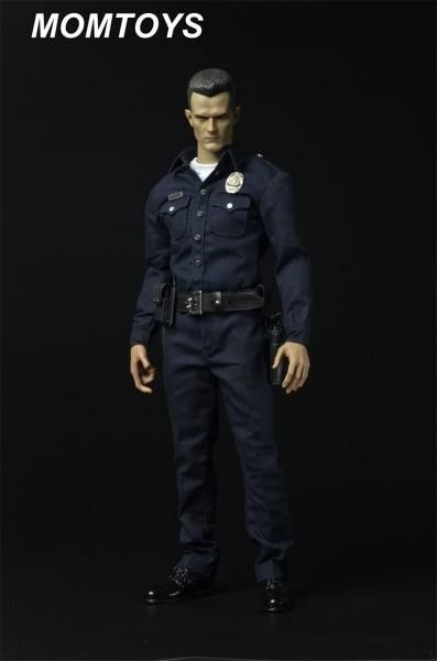 警察官フィギュア レディースミッション　ヘッドカスタム　1/6 1/6 MOMTOYS T1000 ターミネーター 警察ヘッドと服セット - 1/6