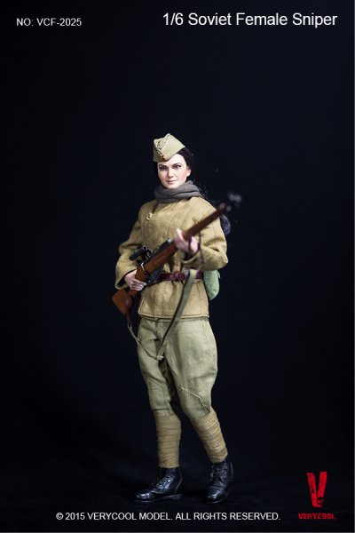 発売済み 1/6 VERYCOOL VCF-2025 WWII Soviet Female Sniper 美人女性狙撃兵 ソビエト連邦スナイパー -  1/6フィギュアの通販、予約なら トイザキュート Since 2008