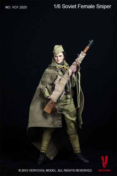 発売済み 1/6 VERYCOOL VCF-2025 WWII Soviet Female Sniper 美人女性