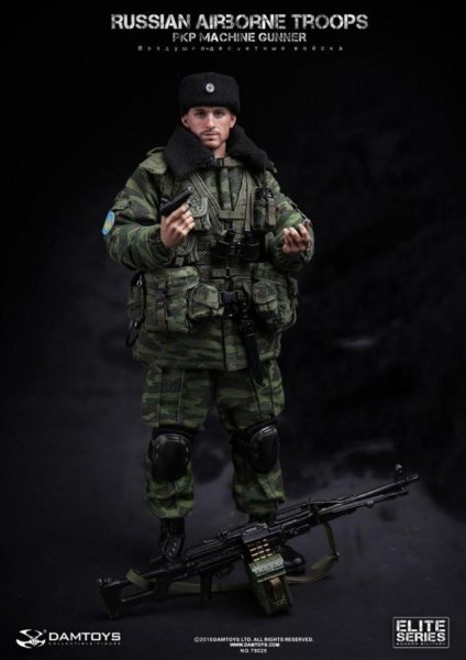 1/6 DAM TOYS 78025 エリート・シリーズ ロシア空挺軍 機関銃兵 - 1/6