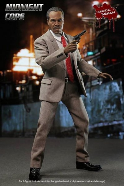 発売済み 1/6 CROZZ DESIGN 001B MIDNIGHT COPS ROGER ミッドナイトコップ Lethal Weapon リーサル・ウェポン  ダニー・グローヴァー - 1/6フィギュアの通販、予約なら トイザキュート Since 2008