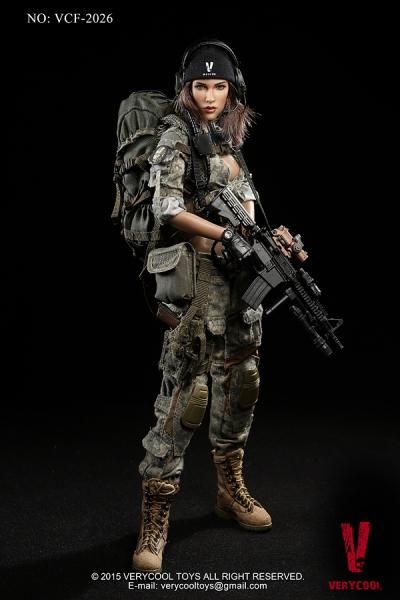 1/6 VERYCOOL VCF-2026 ACU Camo Female Shooter ミーガン・フォックス 欧米美人女性シューター -  1/6フィギュアの通販、予約なら トイザキュート Since 2008