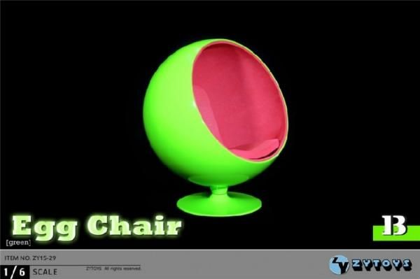 1/6 ZYTOYS ZY15-29 Club Egg Chair 椅子 - 1/6フィギュアの通販