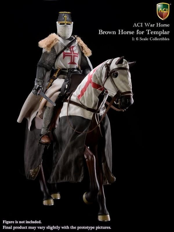 1/6 ACI Toys War Horse H02 テンプル騎士団 騎馬戦馬 ブラウン