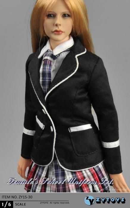 1/6 ZYTOYS ZY15-30 女子学生美人 スーツ セーラー服セット - 1