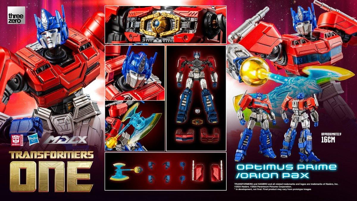 予約 送料無料 1/12 Threezero MDLX 3Z08410W0 トランスフォーマー オリジンズ オプティマスプライム オリオン パックス 欧米男性フルセット