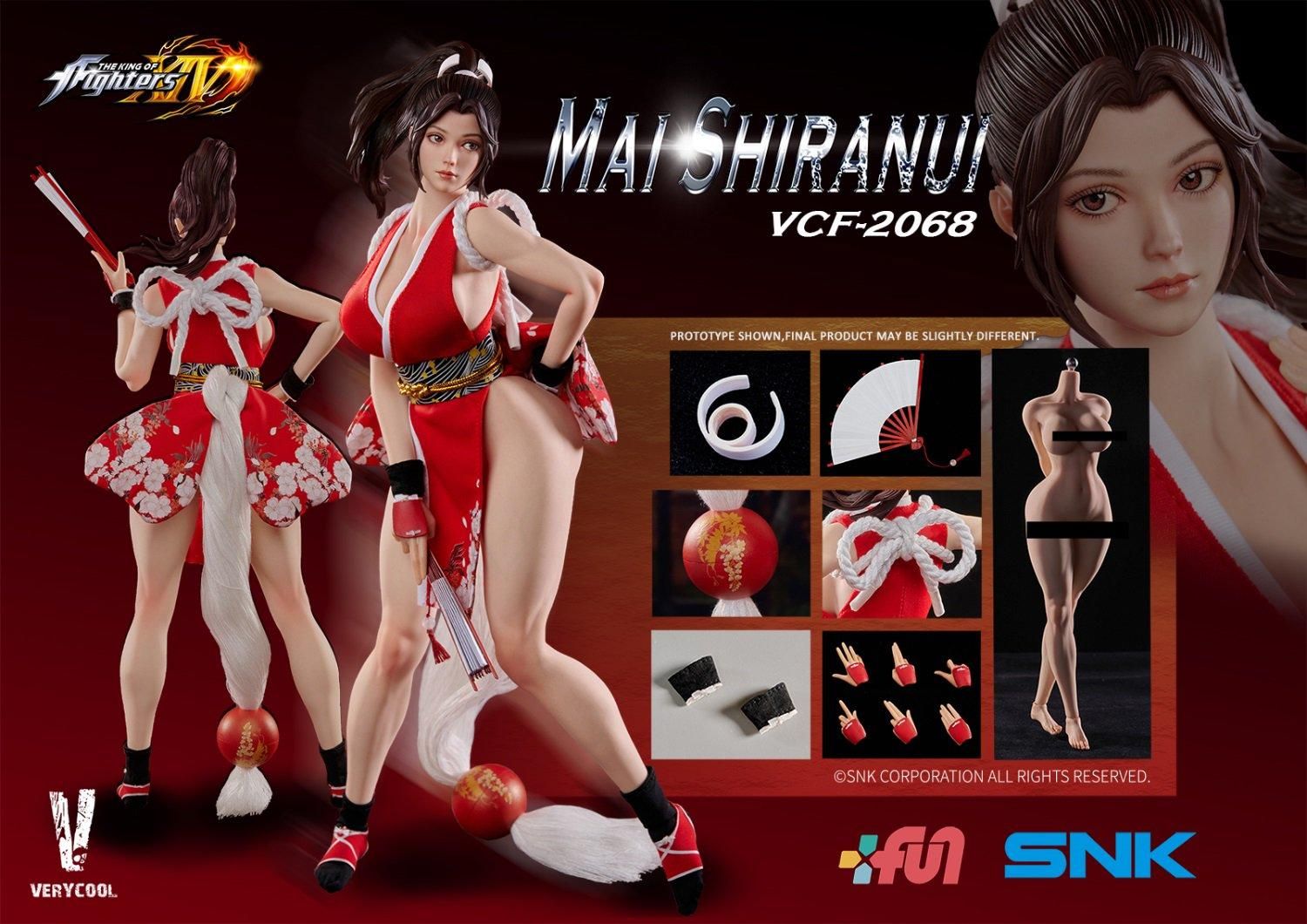 予約 送料無料 1/6 VERYCOOL VCF2068 SNK ザ・キング・オブ・ファイターズ XIV 不知火舞 アジアン美人女性フルセット