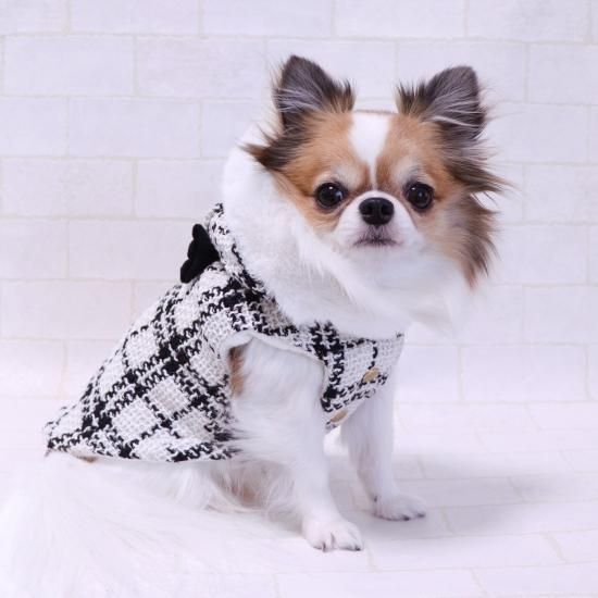 タグ付き新品】bondir 犬服S ツイードコート