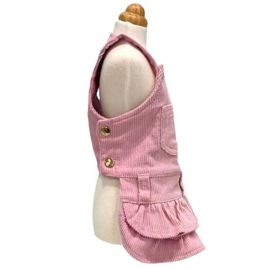 犬服　コーデュロイ　ジャンスカ風ワンピース 楽天市場】【まとめ買いクーポン対象】【50％OFF】犬 小型犬