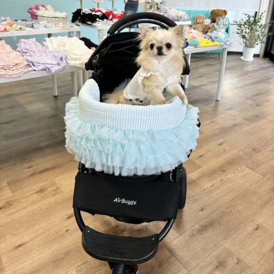 カート用ティアードフリルクッション ene カート用ティアードフリルクッション - ドッグウェア・犬服の