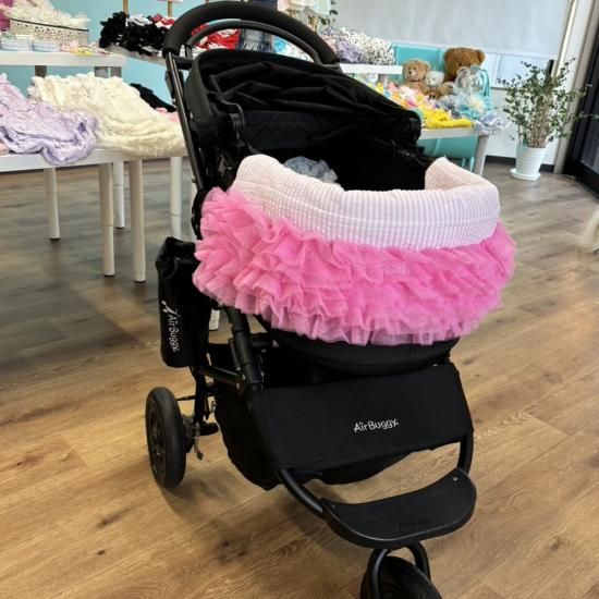 カート用ティアードフリルクッション ene カート用ティアードフリルクッション - ドッグウェア・犬服の通販のene☆