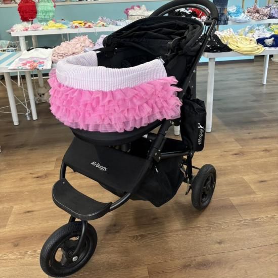 カート用ティアードフリルクッション ene カート用ティアードフリルクッション - ドッグウェア・犬服の