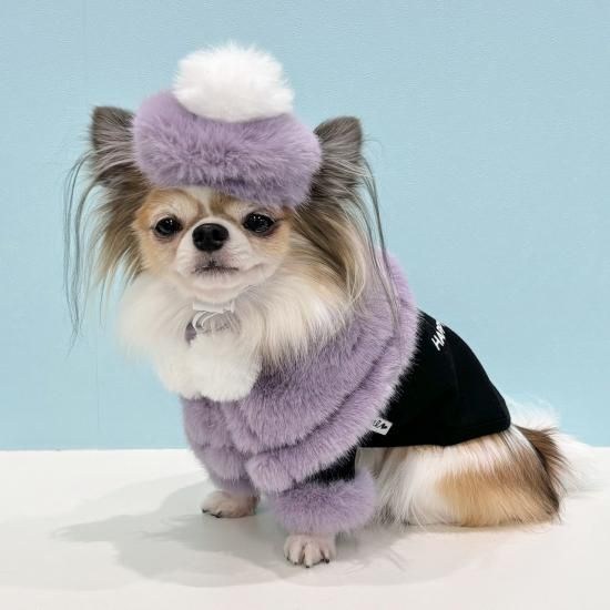 ファーベレー帽＆ケープセット - ドッグウェア・犬服の通販のene☆