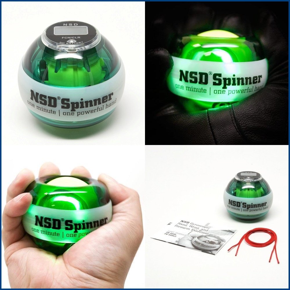 NSDスピナー PB688LC グリーン デジタルカウンター搭載 LED発光タイプ(グリーン色) 手動式 中級者用 練習用 日常トレーニング