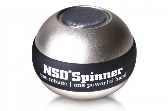 NSD Spinner(NSDスピナー) PB-888A-METAL SV シルバー TITAN オートスタート機能搭載 486g アスリート向け -  NSD POWER SPINNER 輸入総代理店