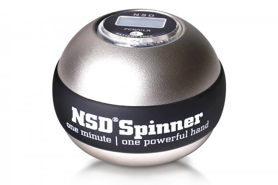 NSD Spinner(NSDスピナー) PB-888AC-METAL SV シルバー TITAN デジタルカウンター搭載 オートスタート機能搭載  502g アスリート向け - NSD POWER SPINNER 輸入総代理店