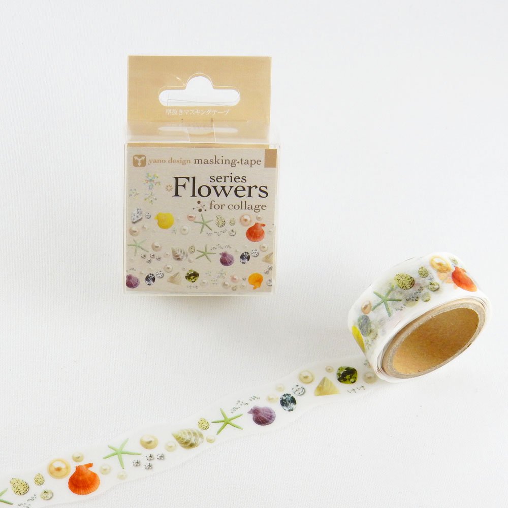 yano design - 型抜きマスキングテープ series Flowers for collage / jewel