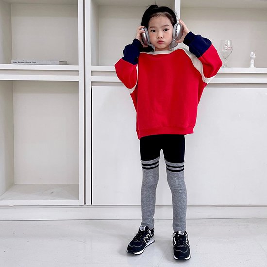 ミンクニットレギンス(ブラック/XL, JS)for kids＆jr - 韓国子供服の