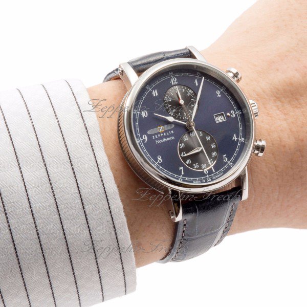 【新品試着のみ】ZEPPELIN ノルドスタン（GMT）腕時計