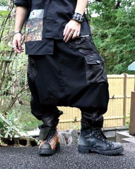 6/14 22:00～販売開始】 TT×KinCrossWorld Leather Custom Wide Pants