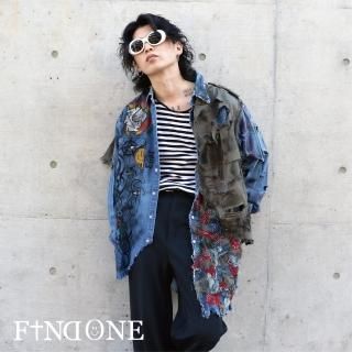 F1ND ONE Remake Grunge Denim shirt