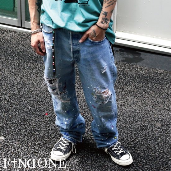 F1ND ONE Clash Damage Denim - KinCrossWorld