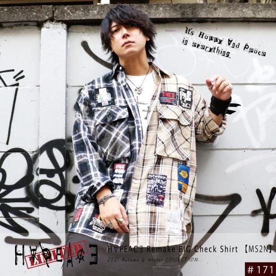 H∀PEAC∃ Remake BIG Check Shirt 【MS2N】『LIMITED