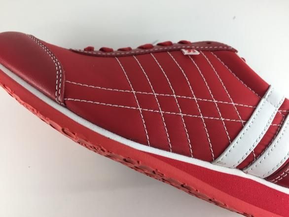 【新品タグ付✨】パトリック アイリス ナイロン レザー スニーカー レッド 39 新品タグ付✨】パトリック アイリス ナイロン レザー スニーカー