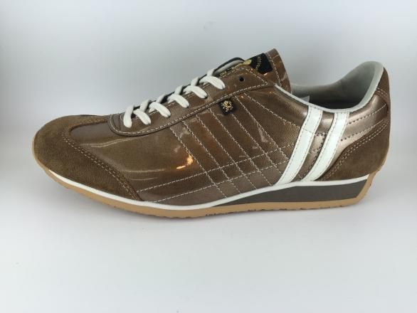 パトリック　アイリス　アイシックエナメルゴールド　スニーカー　39 24.5cm パトリック アイリス アイシックエナメルゴールド スニーカー 39 24.5