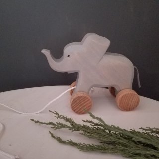 Pull toy elephant    from  france