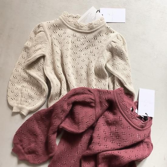 新品 べべオーガニック ニット 3y katerina sweater