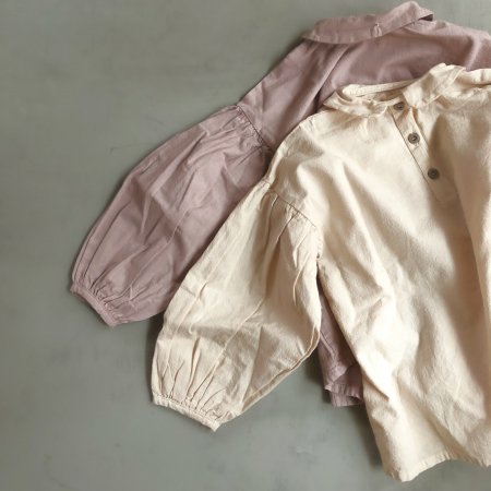 30%SALE!!! Yellow pelota balloon blouse(pink)(ivory) 7980→5586 -  SEN_TO_SENCE