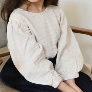 <img class='new_mark_img1' src='https://img.shop-pro.jp/img/new/icons14.gif' style='border:none;display:inline;margin:0px;padding:0px;width:auto;' />Minimom  tulip balloon blouse (sandstone)