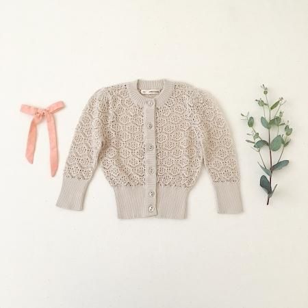 SOORPLOOM Rose cardigan (milk) - SEN_TO_SENCE