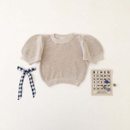 キッズ/ベビー/マタニティsoor ploom  mimi knit top milk
