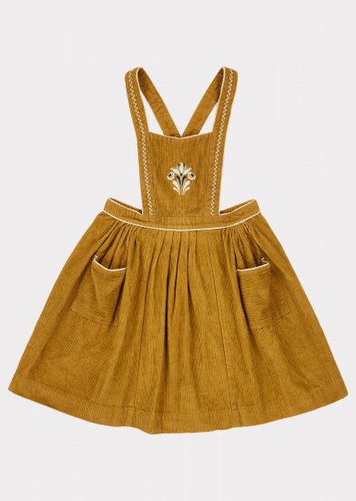 SALE!!! CARAMEL baby&child Goose Pinfore (mustard corduroy) KIDS