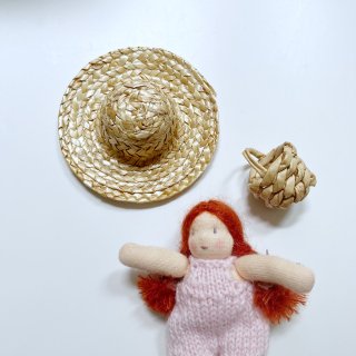 <img class='new_mark_img1' src='https://img.shop-pro.jp/img/new/icons14.gif' style='border:none;display:inline;margin:0px;padding:0px;width:auto;' />MINI happy doll 　straw hat &bag set 