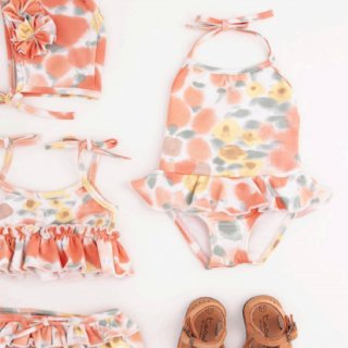 <img class='new_mark_img1' src='https://img.shop-pro.jp/img/new/icons20.gif' style='border:none;display:inline;margin:0px;padding:0px;width:auto;' />FINAL SALE!!! tocotovintage  KIDS Flower print swimsuit 