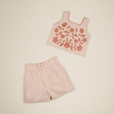 apolina erma shorts set peony 2-3Yセットアップ APOLINA Erma Shorts Set (Peony) - SEN_TO_SENCE