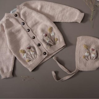 5ͽꤴͽShirley Bredal cotton wild flower cardigan(nude)