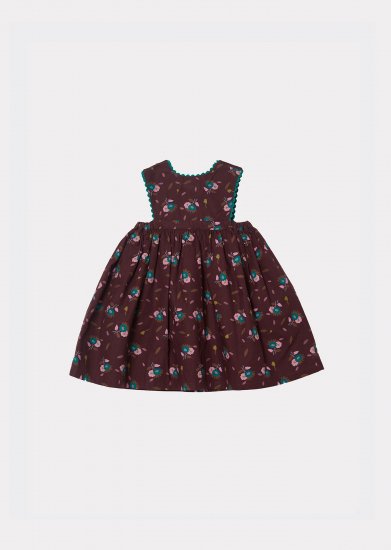 CARAMEL JUPITER BABY DRESS (brown whistle print)21AW - SEN_TO_SENCE